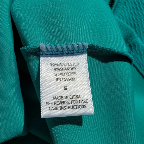 Gianni Bini Dress Small Teal Green Sleeveless Spring Summer Fit and Flare - Picture 3 of 7